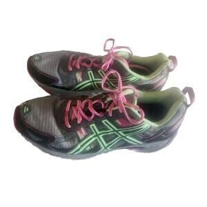 Asics Gel Venture Womens Size 11 Coral Green Running Shoes #T5N8N Pink